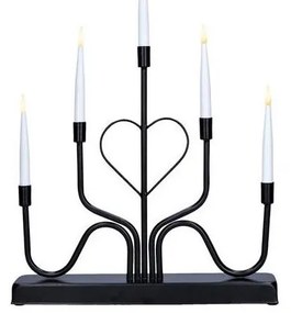 Solight 1V280 - LED коледен свещник 5xLED/2xAA топло бяло