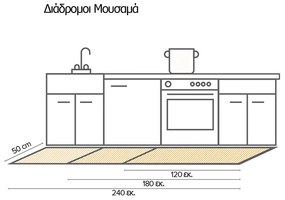 Мат бегач Colour Wood-Medium