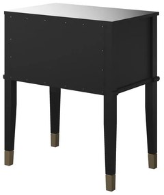 Черно нощно шкафче Westerleigh – CosmoLiving by Cosmopolitan