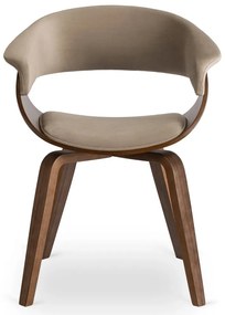 Тапициран кадифен фотьойл GARY - различни цветови варианти златен дъб - сив