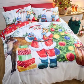 Двойно спално бельо 200x200 cm Retro Santa – Catherine Lansfield