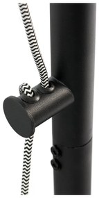 Черна подова лампа Tokio - White Label