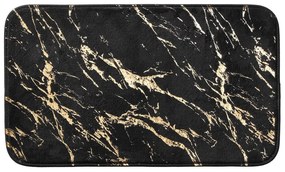 Черен/златист килим за баня 45x75 cm Aquamarbre – douceur d'intérieur