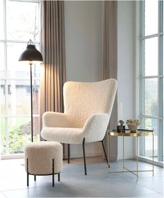 Кремаво кресло от изкуствен косъм Glasgow – Bonami Essentials