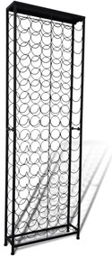 241598 vidaXL Метална стойка за вино, за 108 бутилки