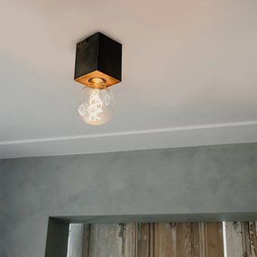 Рустик повърхностен спот черен дървен - Bloc