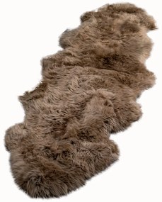 Кафява овча кожа Двойна, 60 x 240 cm - Native Natural