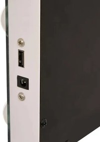 Огледало за баня 5five Holly, LED, 50x10x42.5 cm, Бяло