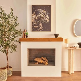 Картина atmosphera Lupita, Принт на платно 58x78 см, Леопард, Ефект алуминий