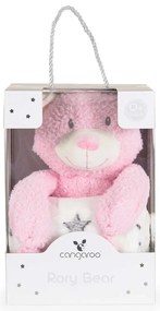 CANGAROO Одеяло с играчка RORY BEAR РОЗОВО