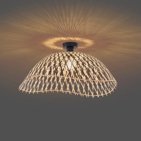 Таванно осветление в стил Арт Деко, черно бамбуково, 60 см - Alka
