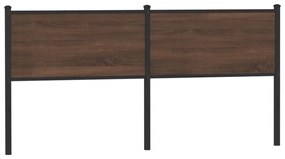 4007801 vidaXL Резервна табла за легло, кафяв дъб, 180 см, инженерно дърво и стомана