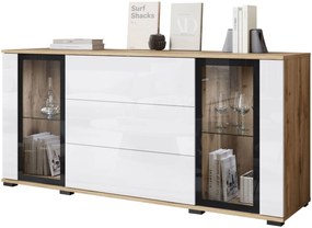 Скринове Каро SB 150-Натурален-Бял Лъскав