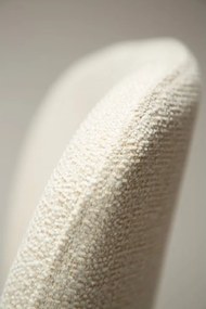 Кремав тапициран трапезен стол Heap – DAN-FORM Denmark