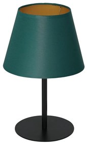 Настолна лампа ARDEN 1xE27/60W/230V Ø 20 см зелена/златиста