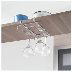 Висяща поставка за 8 чаши Стъкло, дължина 20 cm - Metaltex