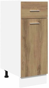 856081 vidaXL Шкаф с чекмеджета "Lyon", дъб Artisan, 30x46x81,5 см, инженерно дърво