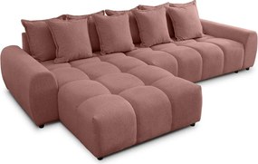 Теракотен ъглов диван (ляв ъгъл) Albane – Ropez