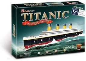 Пъзел 3D Кораб Titanic - Cubic Fun 35 части