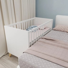 Бяло детско креватче 60x120 cm Léon – Roba