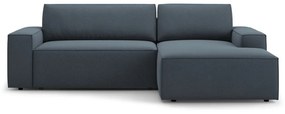 Син разтегателен ъглов диван (десен ъгъл) Jodie – Micadoni Home