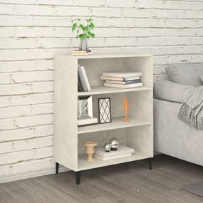 812253 vidaXL Сайдборд, бетонно сив, 69,5x32,5x90 см, инженерно дърво