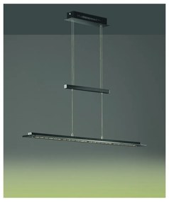 Черно метално LED затъмняващо се висящо осветително тяло Tenso – Fischer &amp; Honsel