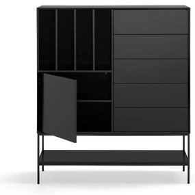 Черно шкафче 120x140x45 cm Platt – Teulat