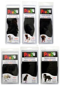 Ботуши Pawz Куче 12 броя Черен Размер S