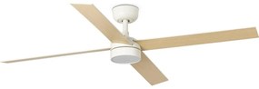 FARO 34355WT-1TW-LED Димируем вентилатор RUDDER L 18W/230V бял/бежов Ø 132 см WT + д.у.