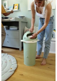 Зелено пластмасово кошче за пелени 25 l Whale – Kindsgut