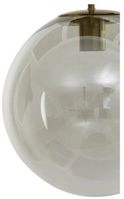 Висящо осветително тяло бронзово със стъклен абажур ø 48 cm Medina – Light &amp; Living