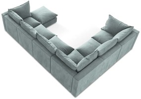 Син ъглов диван (ляв ъгъл/U форма) Manao – Makamii