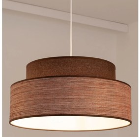 Пендел GRACE 1xE27/60W/230V кафяв/бежов
