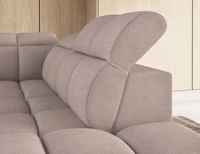 Ъглов диван Chicago-Светлокафяв-Десен