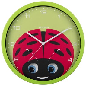 Детски часовник ø 31 cm Peekaboo Ladybug – Karlsson
