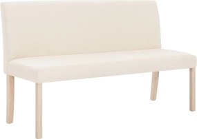 281337 vidaXL Пейка, 139,5 см, кремава, полиестер
