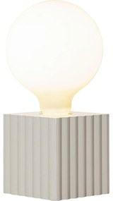 Светлосива основа за лампа 10 cm Box - Star Trading