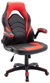 Геймърски стол ΕΟ286.1 черно-червен цвят