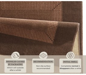 Кафяв килим , 120 x 170 cm Basic - Hanse Home