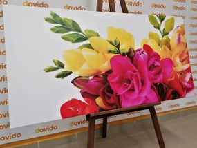 Картина на платно – Букет от фрезии