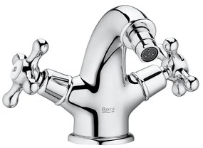 Смесител за биде, A5A6A4BC00, Roca, с click-clack клапа, хром, 18.1х14.9х12.3см