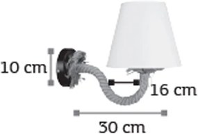 Аплик за стена InLight 43368-White