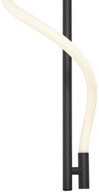 Модерна стенна лампа черна с LED 3-степенно димиране - Twirl