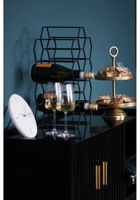 Черна метална стойка за вино за 12 бутилки Salbris - Light &amp; Living