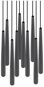 Черно LED висящо осветително тяло ø 30 cm Cala – Trio Select