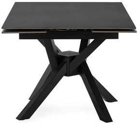 Сгъваема трапезна маса с допълнителна плоча с каменен плот за маса 90x150 cm Arlene – Marckeric