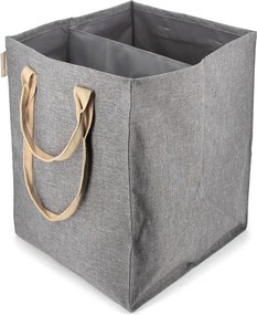 Сив текстилен кош за пране 71 l Laundry Hub Tweed duplo – Rolser