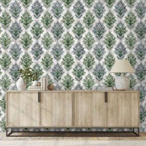 Фототапет – Зелени винтидж орнаменти