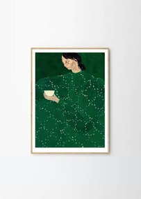 Постер 30x40 cm Coffee Alone At Place De Clichy – Sofia Lind – The Poster Club